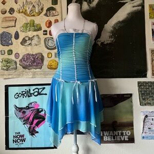 🐳 Y2K Island Girl Strapless Mini Dress 🐳